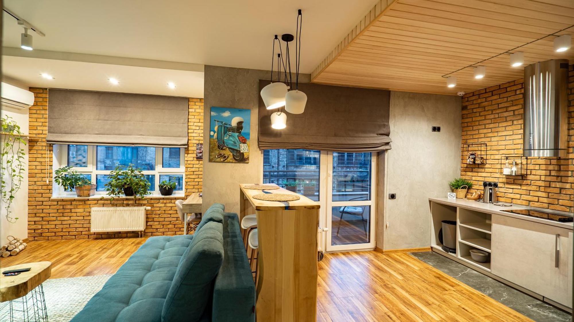 Loft Apartment Near Smart Plaza Polytech 基輔 外观 照片
