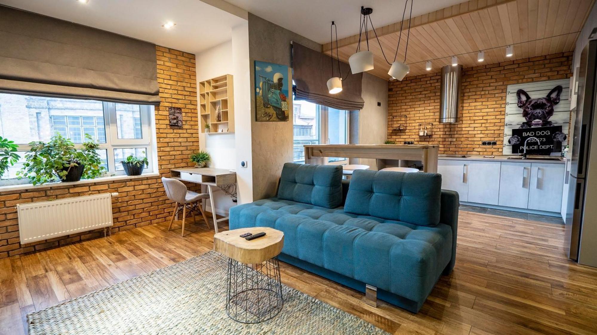 Loft Apartment Near Smart Plaza Polytech 基輔 外观 照片